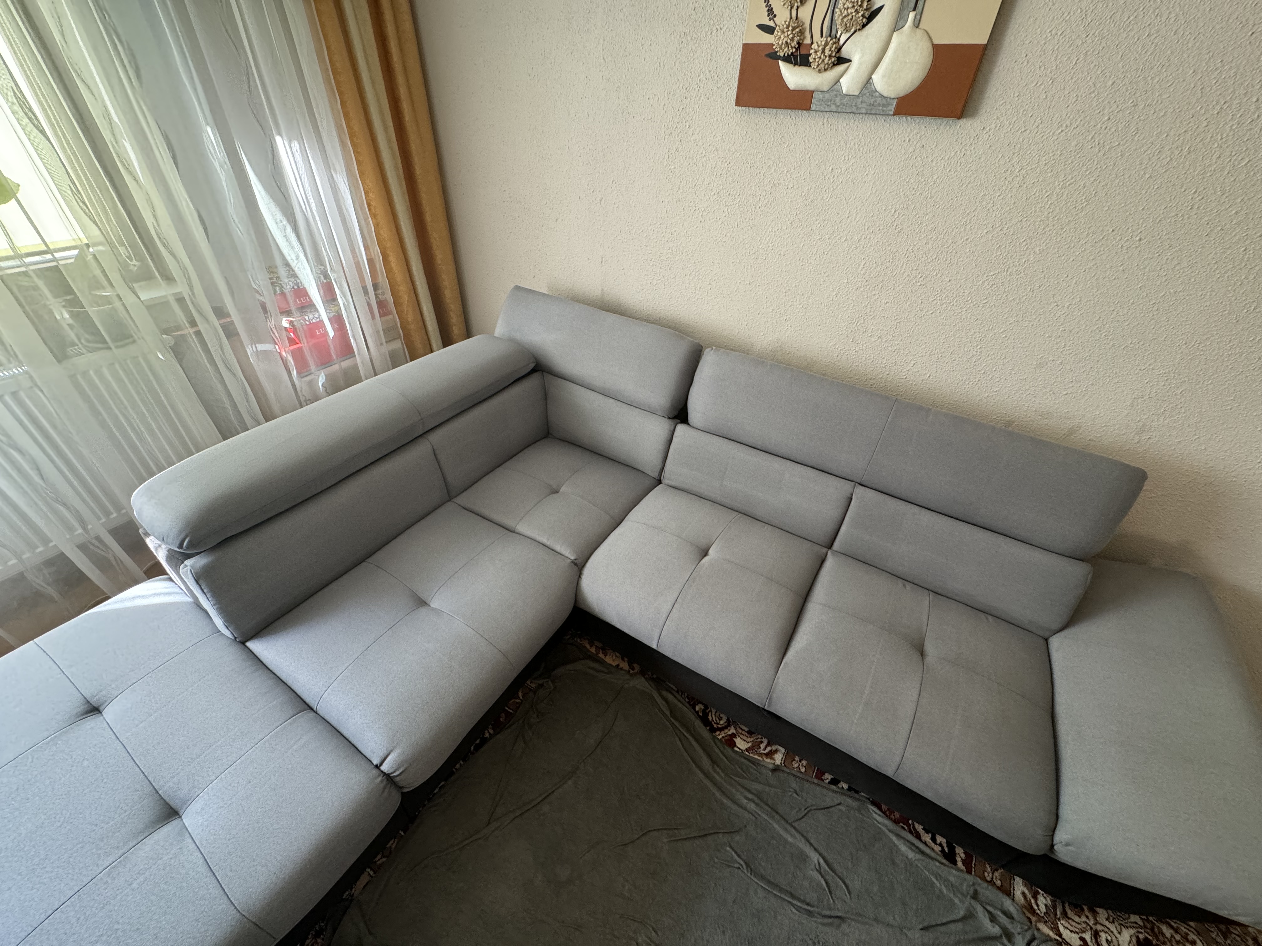 Colțar gri după curățare