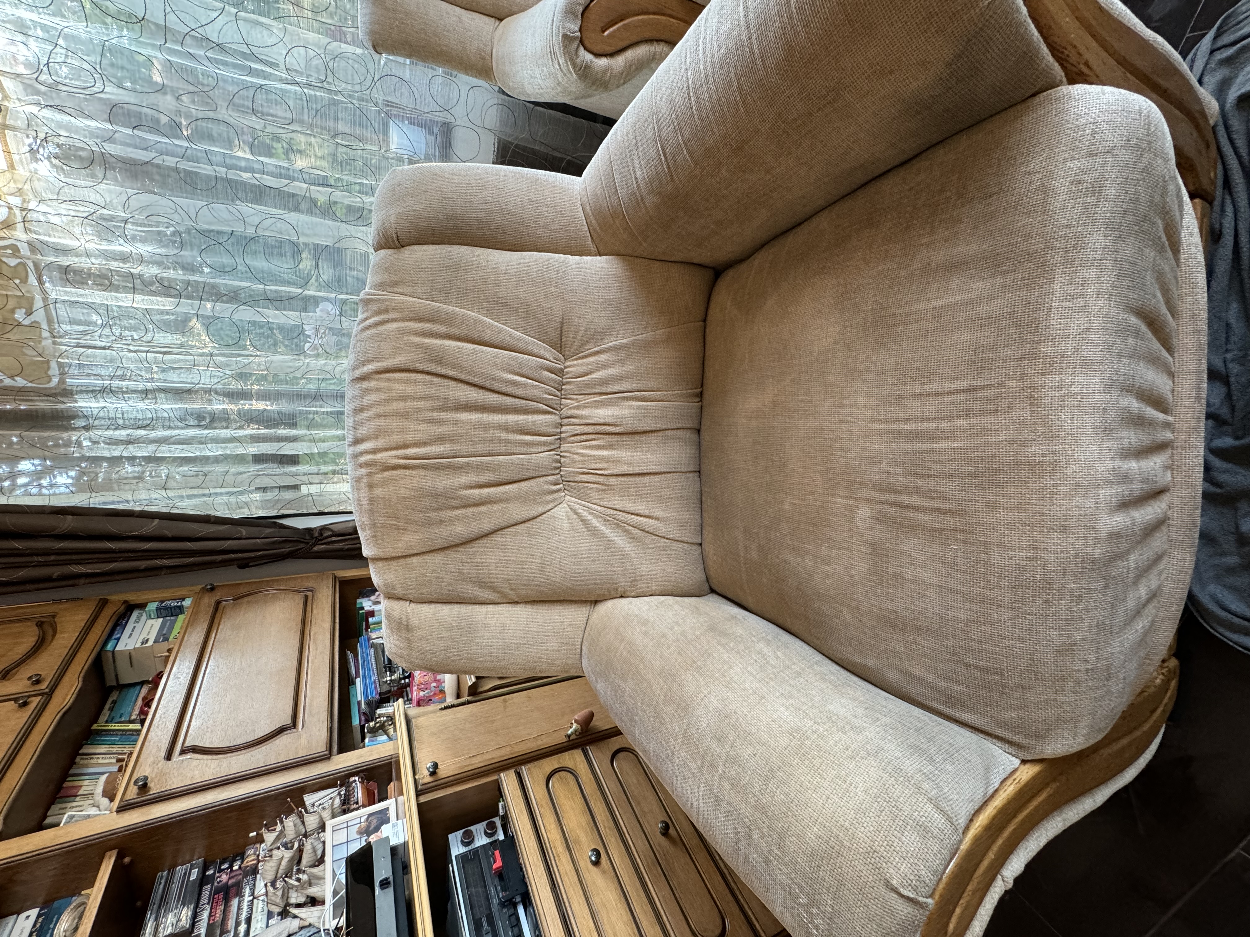 Fotoliu înainte de curățare